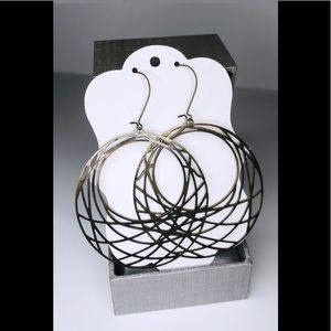 Antique Bronze Hoop Earrings